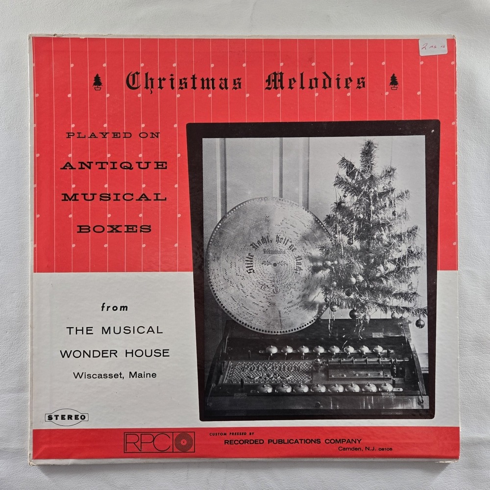 Christmas Melodies Played On Antique Musical Boxes Record Vinyl, LP VG+ Tested